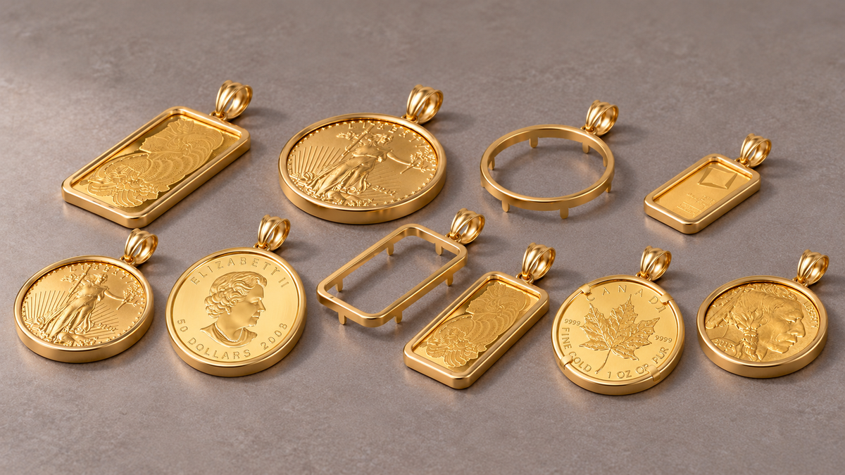 Gold Coin & Bar Bezels