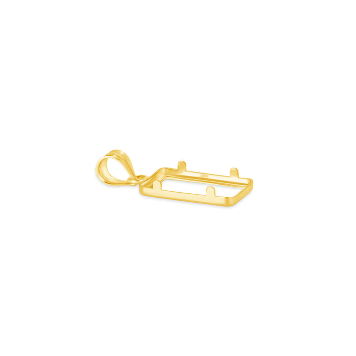 Die-struck 14K and 18K gold bar bezel for 1 Gram Credit Suisse Gold Bar, view 4 #size_uscjs001-15-3-x-8-8-mm-1-gram