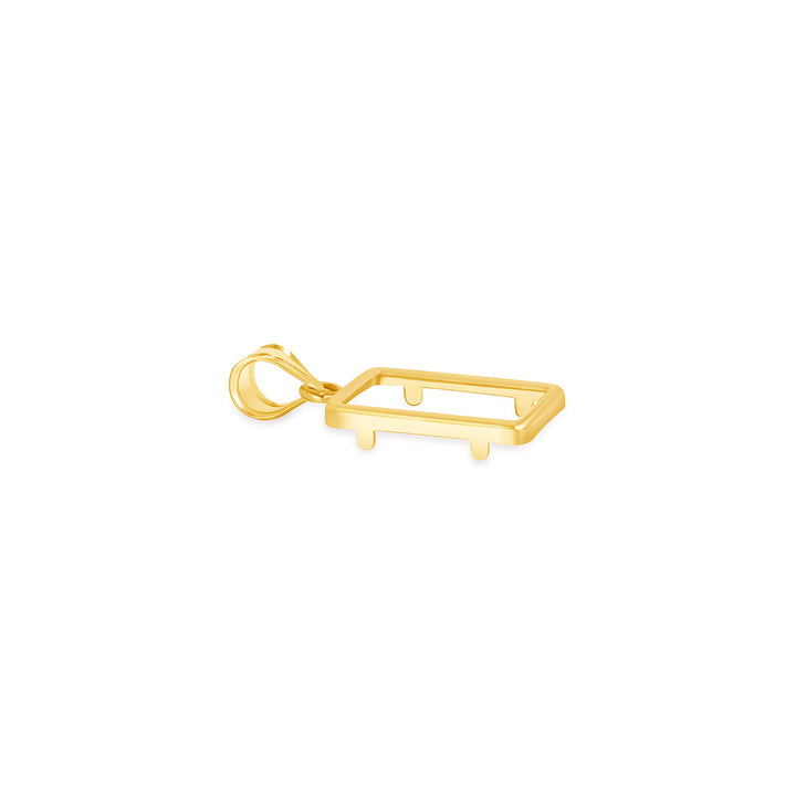 Die-struck 14K and 18K gold bar bezel for 1 Gram Credit Suisse Gold Bar, view 5 #size_uscjs001-15-3-x-8-8-mm-1-gram