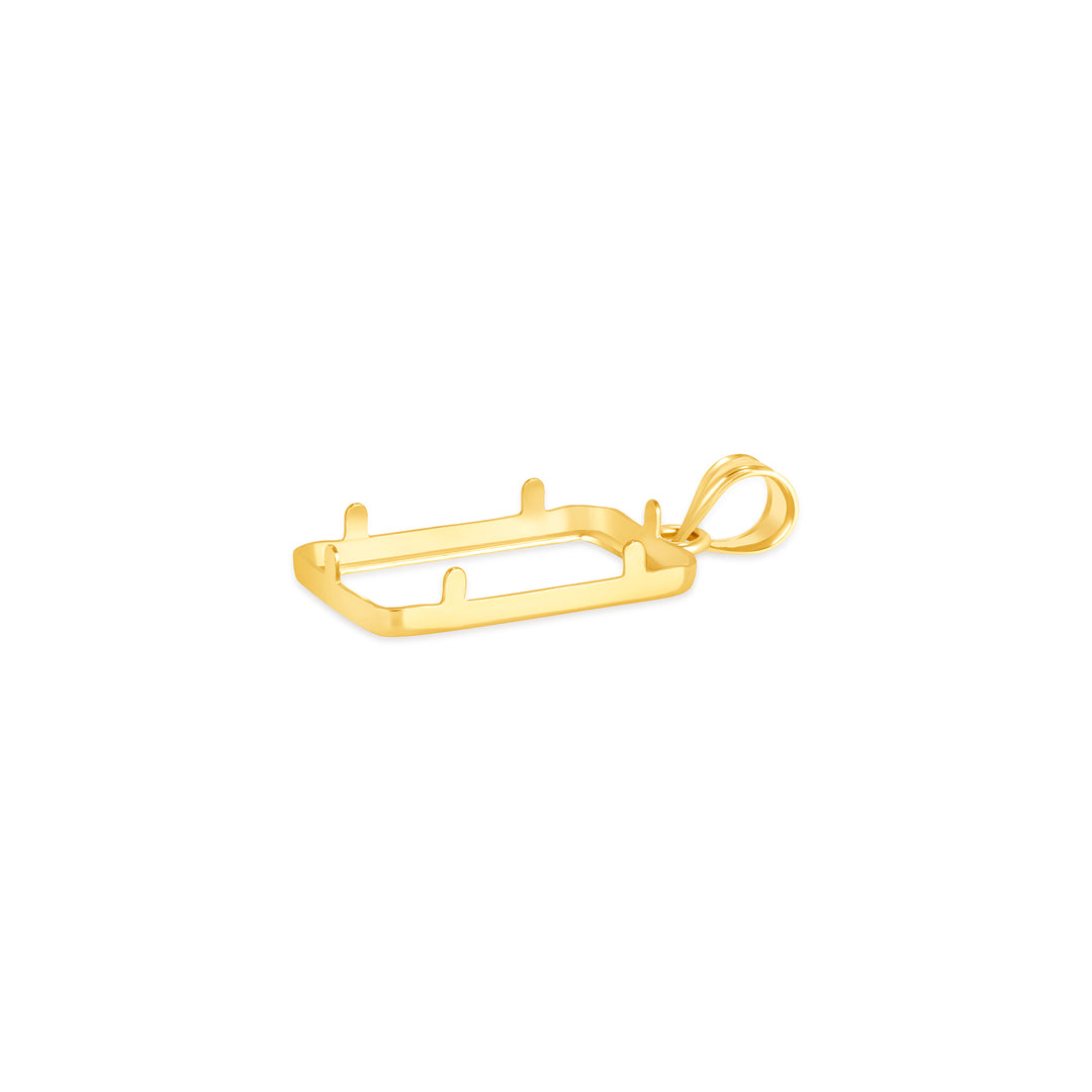 Die-struck 14K and 18K gold bar bezel for 2.5 Gram PAMP Gold Bar, view 2 #size_uscjs002-19-0-x-11-60-mm-2-5-gr-pamp