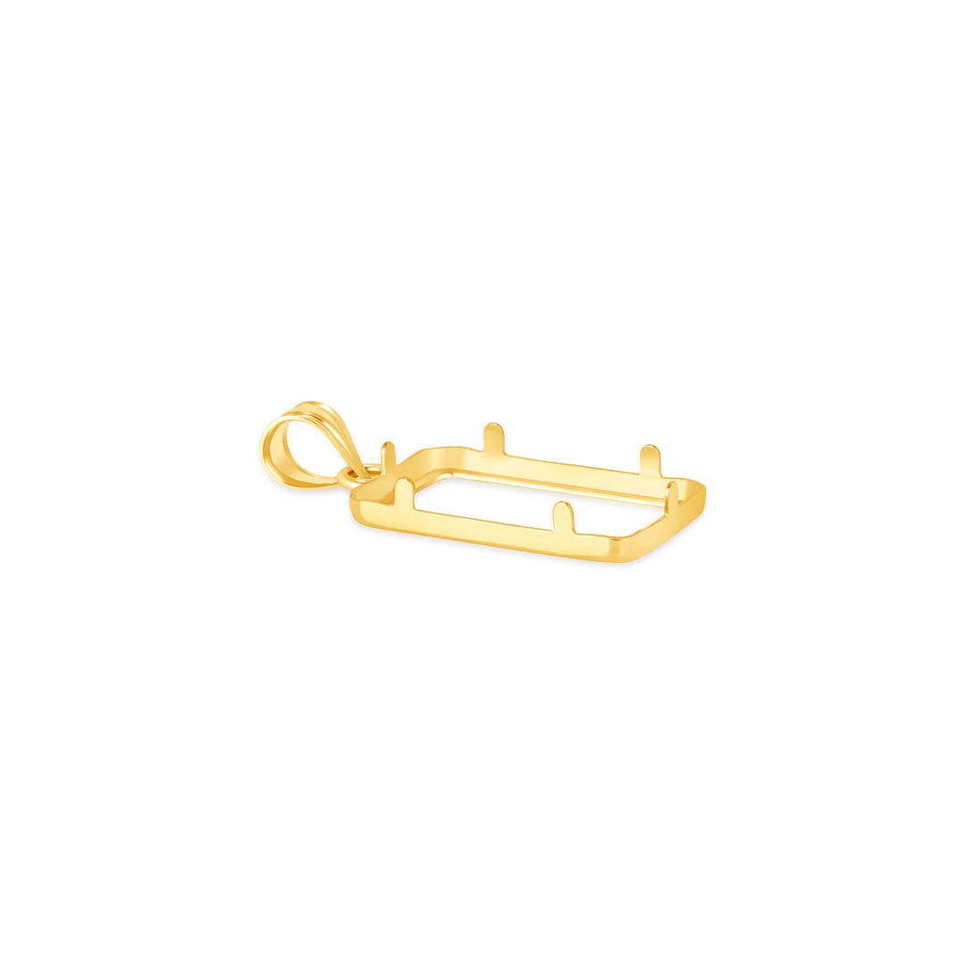 Die-struck 14K and 18K gold bar bezel for 2.5 Gram PAMP Gold Bar, view 4 #size_uscjs002-19-0-x-11-60-mm-2-5-gr-pamp