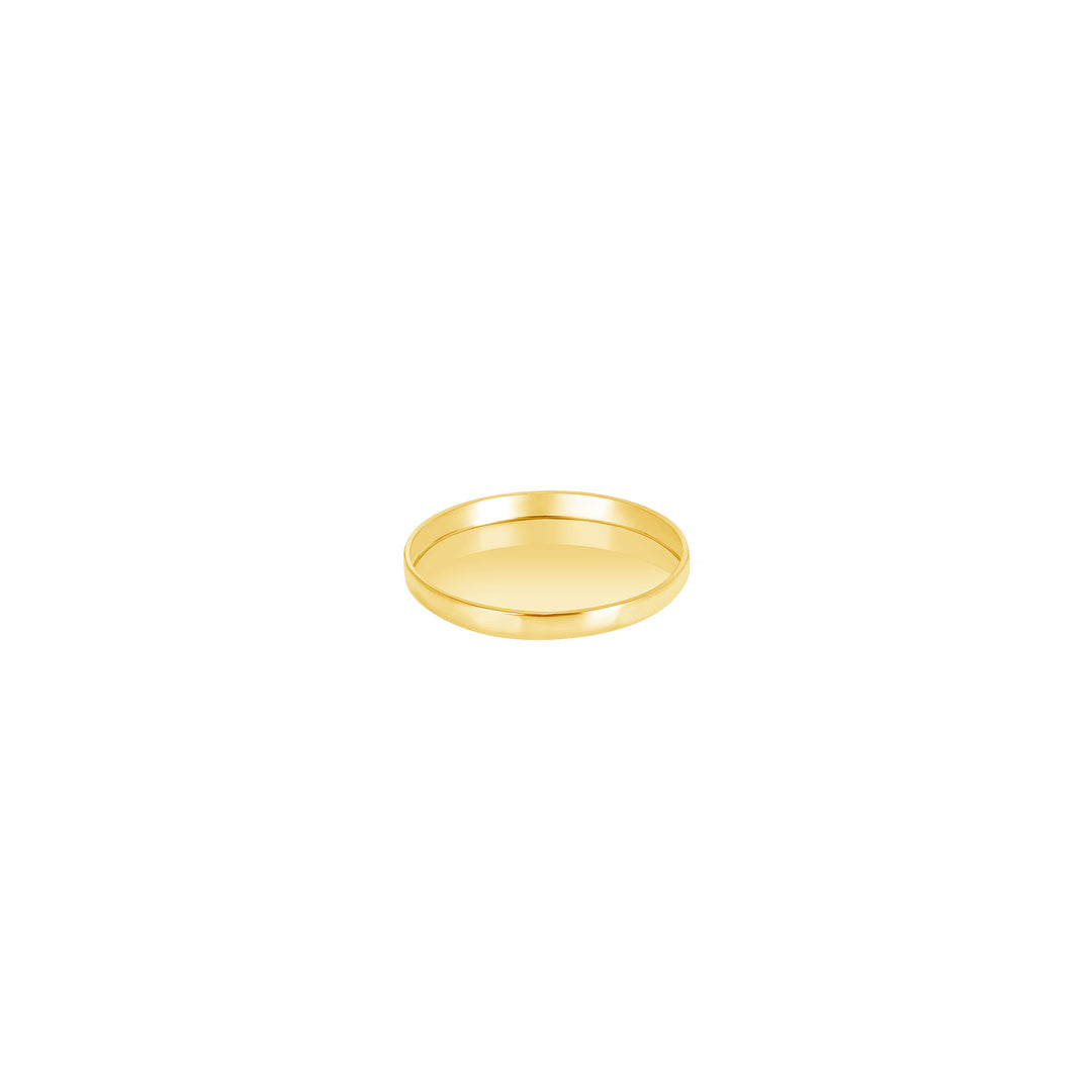 USCJFN001 | 13.0 x 1.0 mm yellow gold die-struck flat bezel design base for stones, photos and custom jewelry, view 1 | US Certified Jewelry #size_uscjfn001-13-0-x-1-0-mm