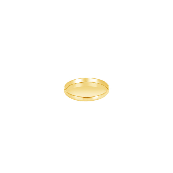 USCJFN001 | 13.0 x 1.0 mm yellow gold die-struck flat bezel design base for stones, photos and custom jewelry, view 1 | US Certified Jewelry #size_uscjfn001-13-0-x-1-0-mm