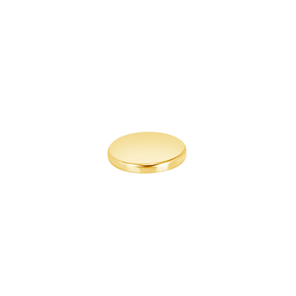 USCJFN001 | 13.0 x 1.0 mm yellow gold die-struck flat bezel design base for stones, photos and custom jewelry, view 2 | US Certified Jewelry #size_uscjfn001-13-0-x-1-0-mm