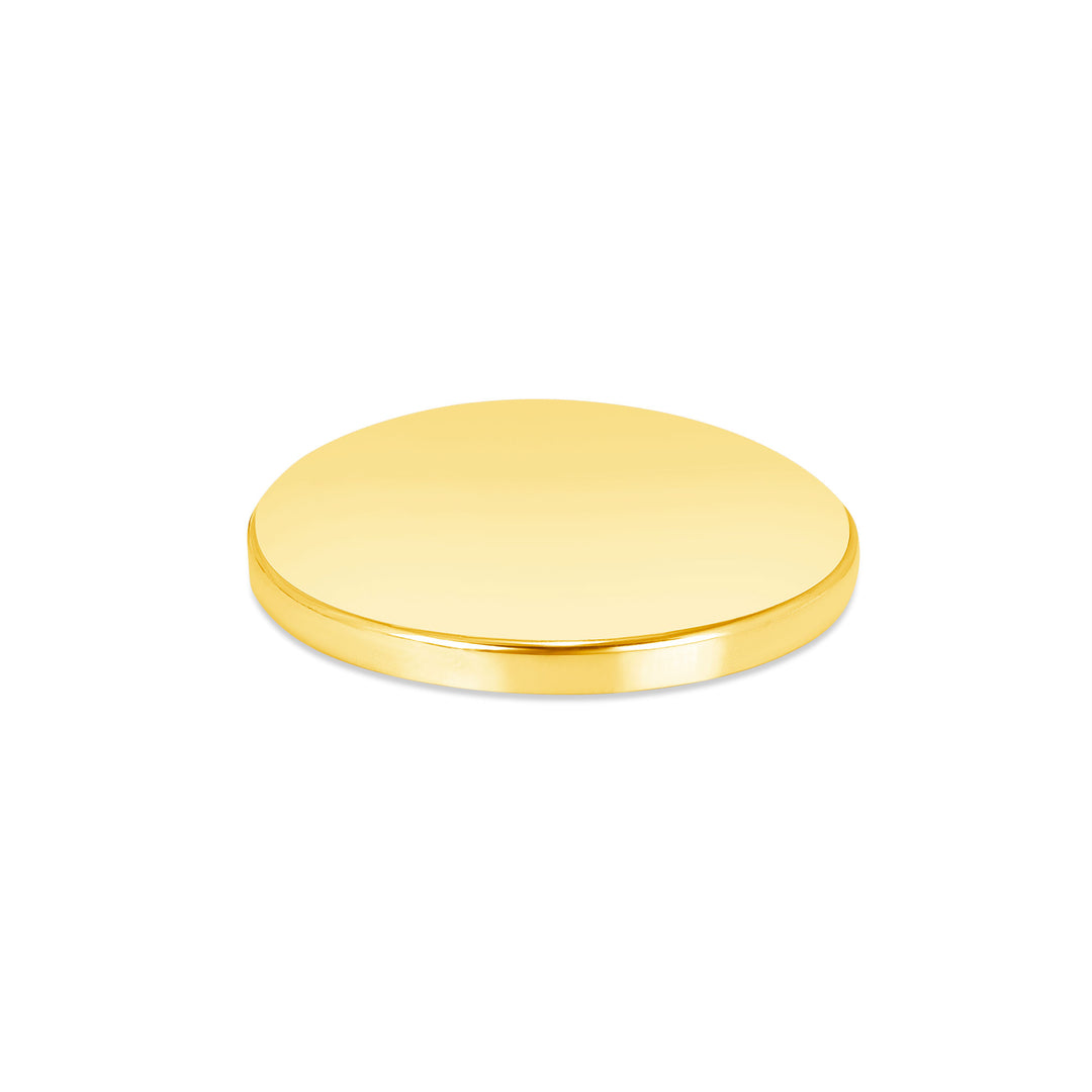 USCJFN0011 | 27.5 x 2.0 mm yellow gold die-struck flat bezel design base for stones, photos and custom jewelry, view 2 | US Certified Jewelry #size_uscjfn0011-27-5-x-2-0-mm