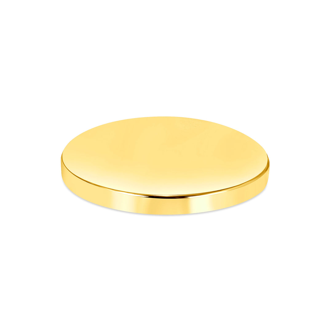 USCJFN0013 | 30 x 2.9 mm yellow gold die-struck flat bezel design base for stones, photos and custom jewelry, view 2 | US Certified Jewelry #size_uscjfn0013-30-0-x-2-9-mm