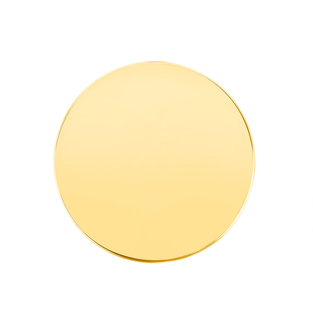 USCJFN0014 | 32.6 x 2.8 mm yellow gold die-struck flat bezel design base for stones, photos and custom jewelry, view 3 | US Certified Jewelry #size_uscjfn0014-32-6-x-2-8-mm