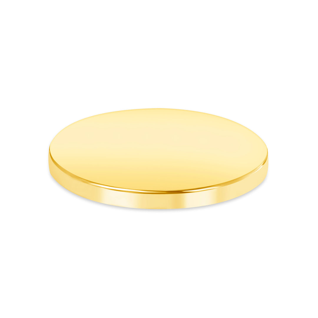 USCJFN0015 | 34.2 x 2.8 mm yellow gold die-struck flat bezel design base for stones, photos and custom jewelry, view 2 | US Certified Jewelry #size_uscjfn0015-34-8-x-2-8-mm