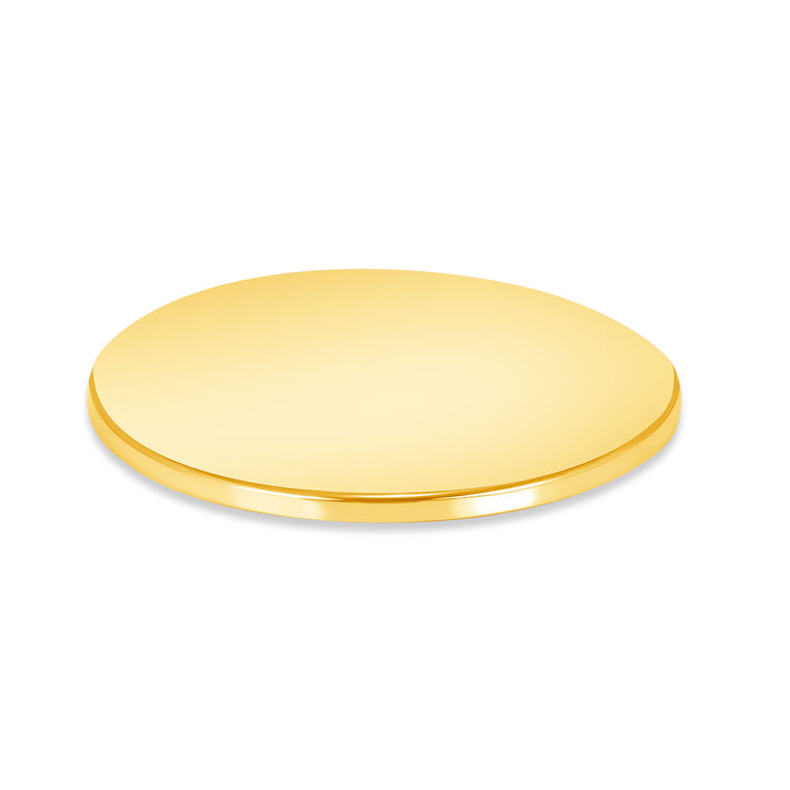 USCJFN0016B | 39.8 x 0.8 mm yellow gold die-struck flat bezel design base for stones, photos and custom jewelry, view 2 | US Certified Jewelry #size_uscjfn0016b-39-8-x-0-8-mm