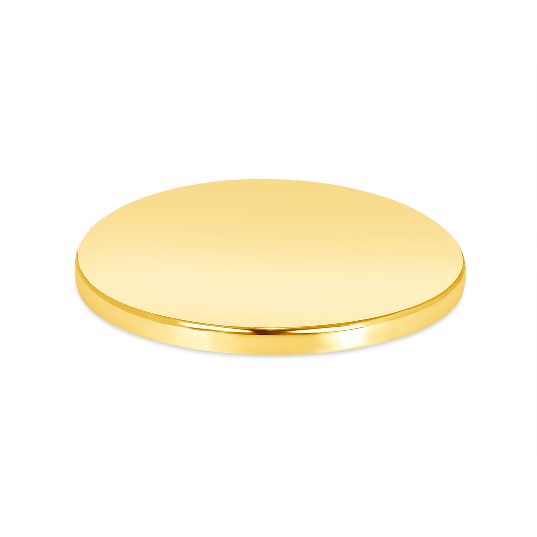 USCJFN0017 | 40.5 x 3.0 mm yellow gold die-struck flat bezel design base for stones, photos and custom jewelry, view 2 | US Certified Jewelry #size_uscjfn0017-40-5-x-3-0-mm
