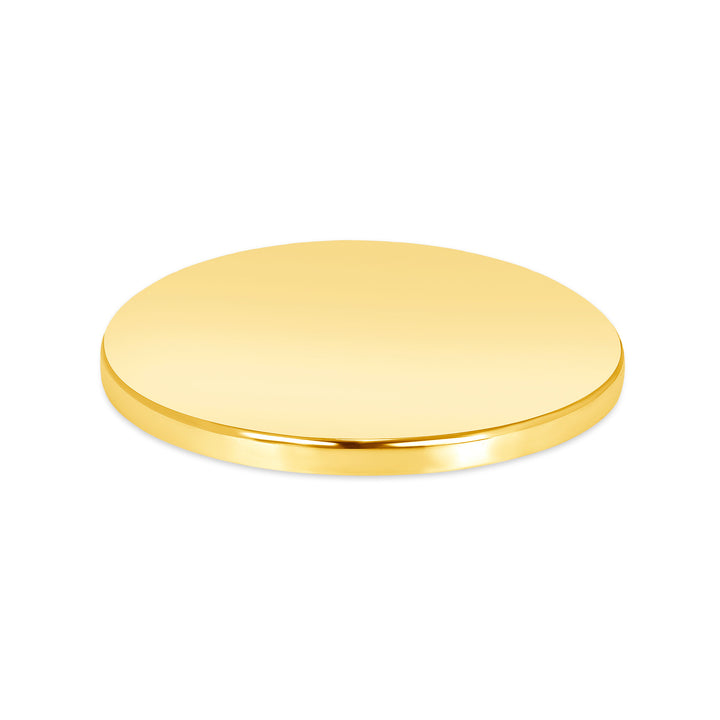 USCJFN0017 | 40.5 x 3.0 mm yellow gold die-struck flat bezel design base for stones, photos and custom jewelry, view 2 | US Certified Jewelry #size_uscjfn0017-40-5-x-3-0-mm