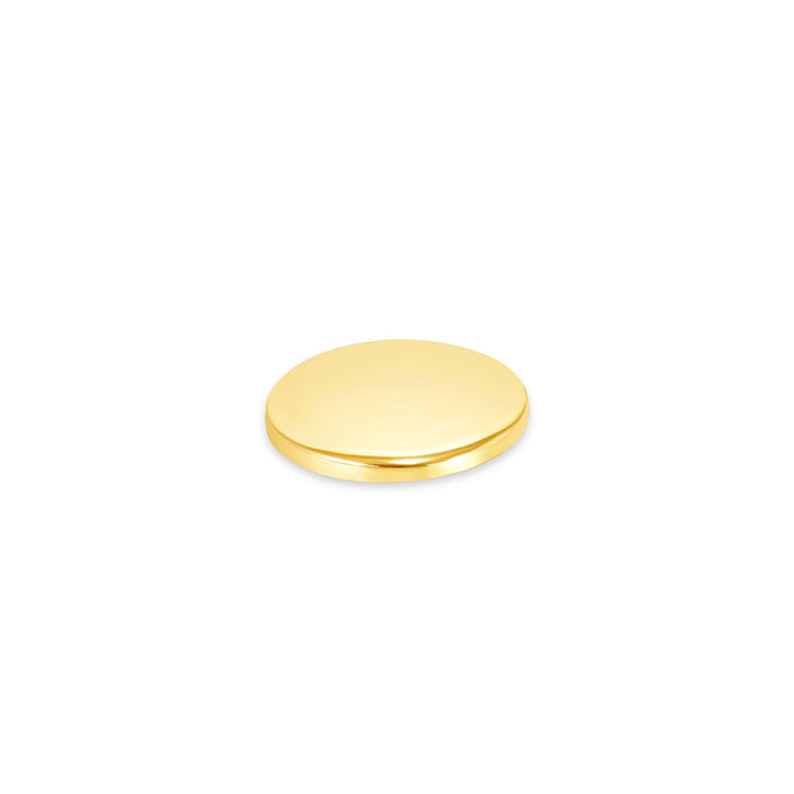 USCJFN001B | 14.0 x 1.0 mm yellow gold die-struck flat bezel design base for stones, photos and custom jewelry, view 2 | US Certified Jewelry #size_uscjfn001b-14-0-x-1-0-mm