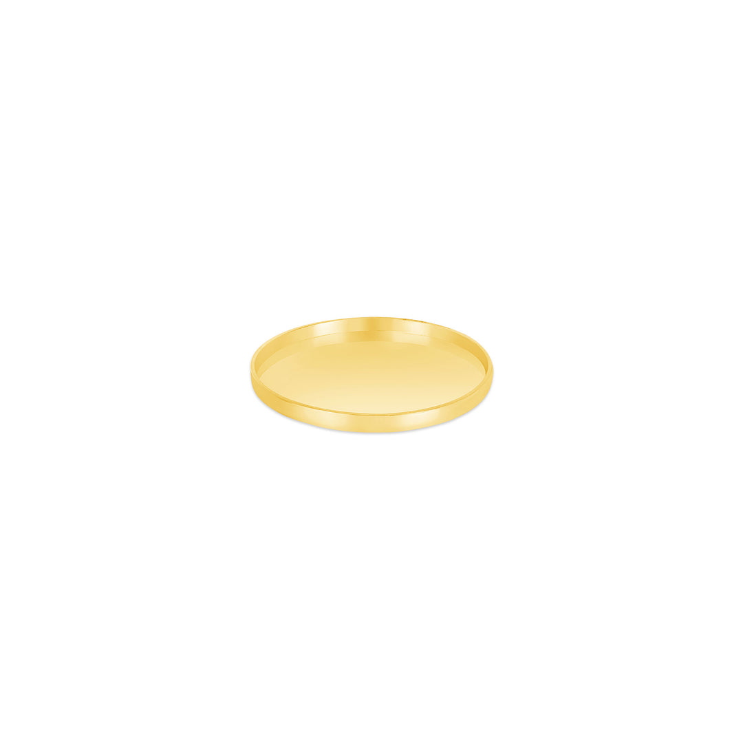 USCJFN003 | 15.6 x 1.0 mm yellow gold die-struck flat bezel design base for stones, photos and custom jewelry, view 1 | US Certified Jewelry #size_uscjfn003-15-6-x-1-0-mm