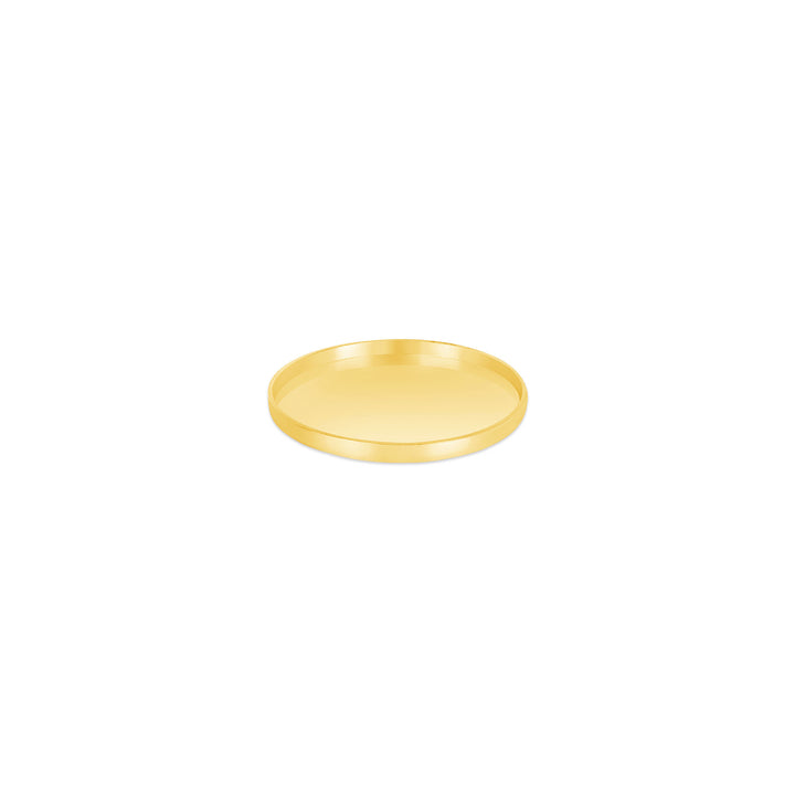 USCJFN003 | 15.6 x 1.0 mm yellow gold die-struck flat bezel design base for stones, photos and custom jewelry, view 1 | US Certified Jewelry #size_uscjfn003-15-6-x-1-0-mm