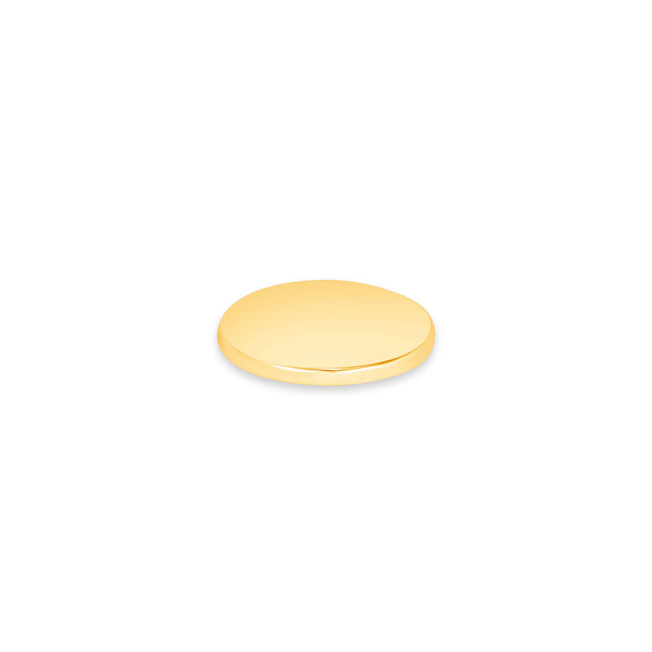 USCJFN003 | 15.6 x 1.0 mm yellow gold die-struck flat bezel design base for stones, photos and custom jewelry, view 2 | US Certified Jewelry #size_uscjfn003-15-6-x-1-0-mm