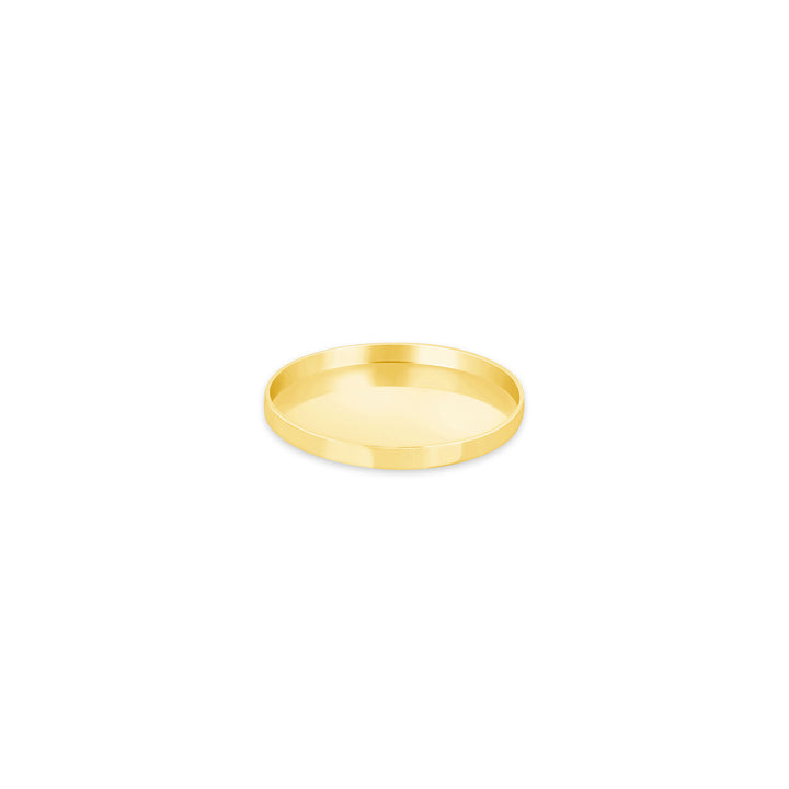USCJFN004 | 16.5 x 1.3 mm yellow gold die-struck flat bezel design base for stones, photos and custom jewelry, view 1 | US Certified Jewelry #size_uscjfn004-16-5-x-1-3-mm