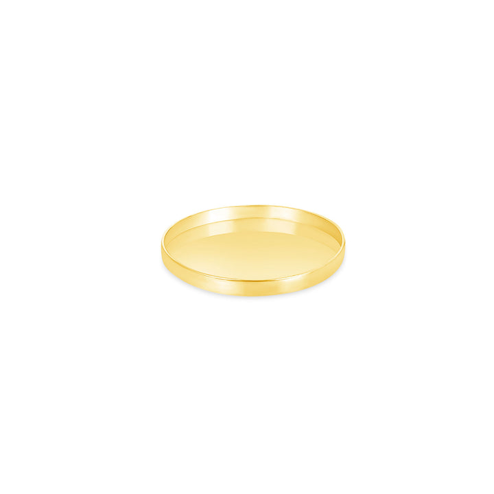 USCJFN004B | 16.1 x 2.0 mm yellow gold die-struck flat bezel design base for stones, photos and custom jewelry, view 1 | US Certified Jewelry #size_uscjfn004b-16-1-x-2-0-mm
