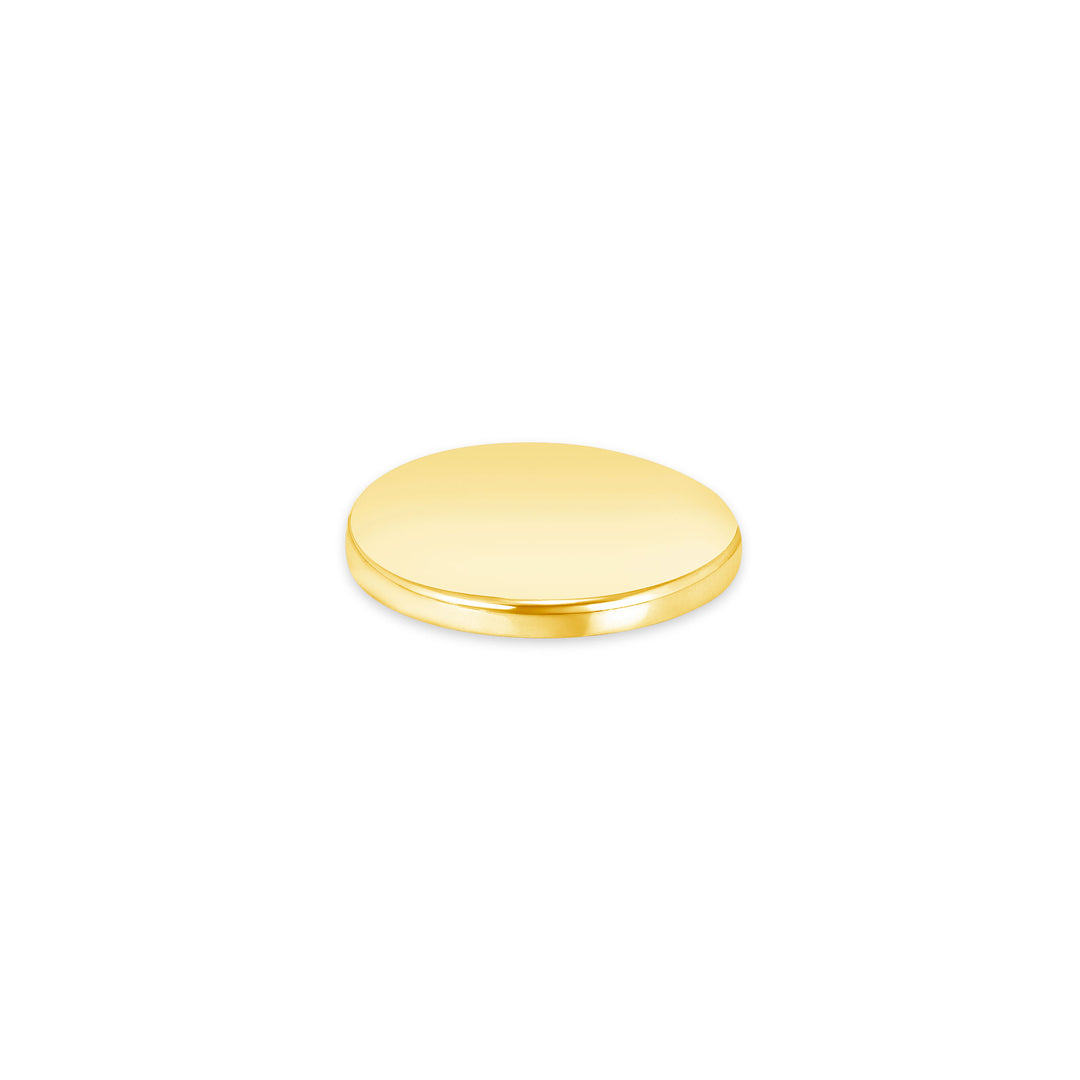 USCJFN004B | 16.1 x 2.0 mm yellow gold die-struck flat bezel design base for stones, photos and custom jewelry, view 2 | US Certified Jewelry #size_uscjfn004b-16-1-x-2-0-mm
