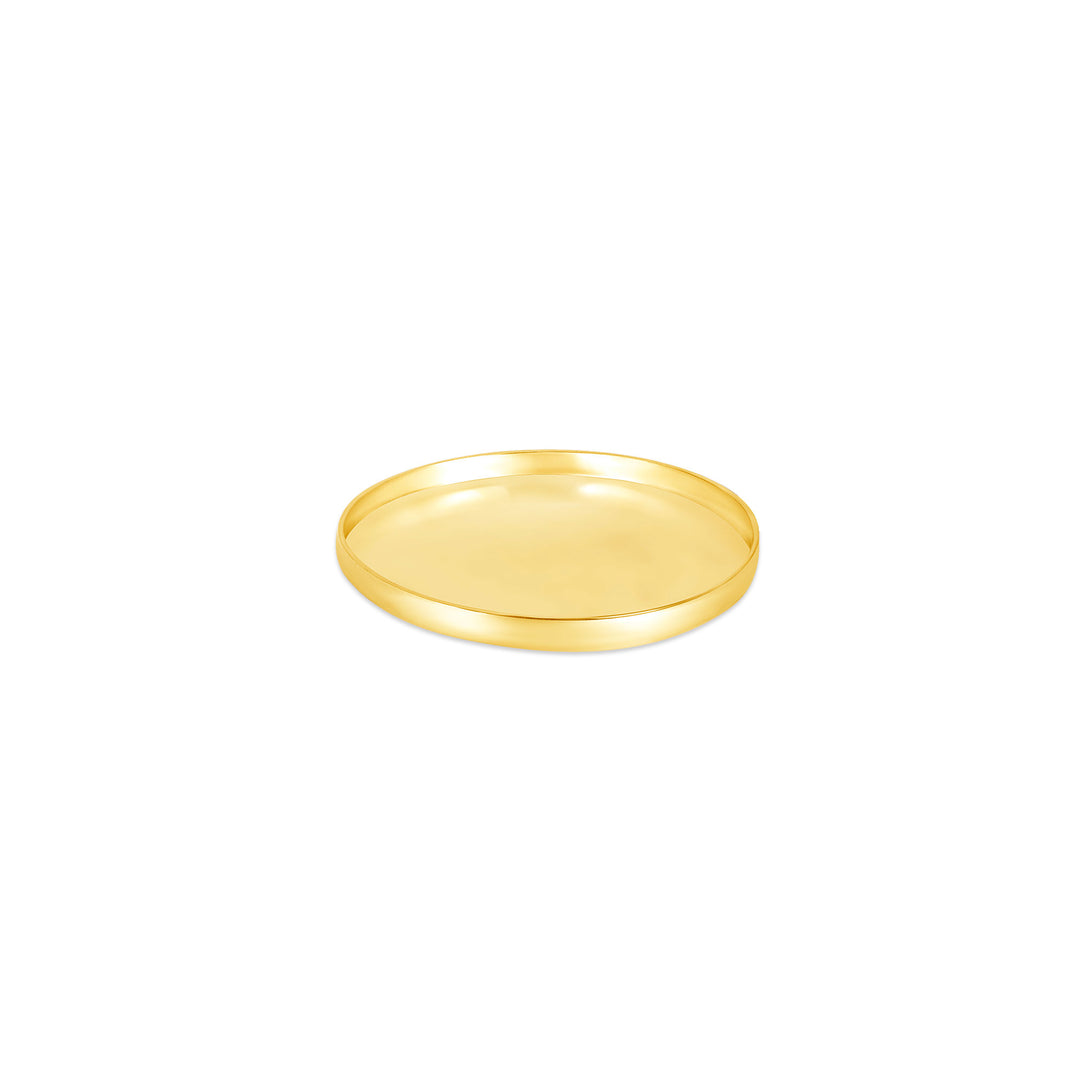 USCJFN005 | 17.9 x 1.3 mm yellow gold die-struck flat bezel design base for stones, photos and custom jewelry, view 1 | US Certified Jewelry #size_uscjfn005-17-9-x-1-3-mm
