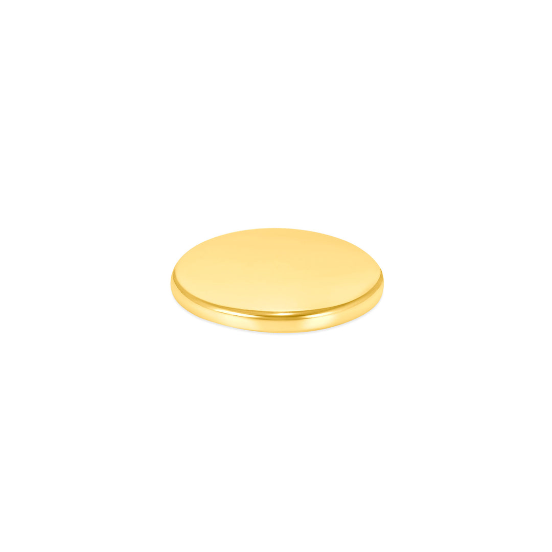 USCJFN005 | 17.9 x 1.3 mm yellow gold die-struck flat bezel design base for stones, photos and custom jewelry, view 2 | US Certified Jewelry #size_uscjfn005-17-9-x-1-3-mm