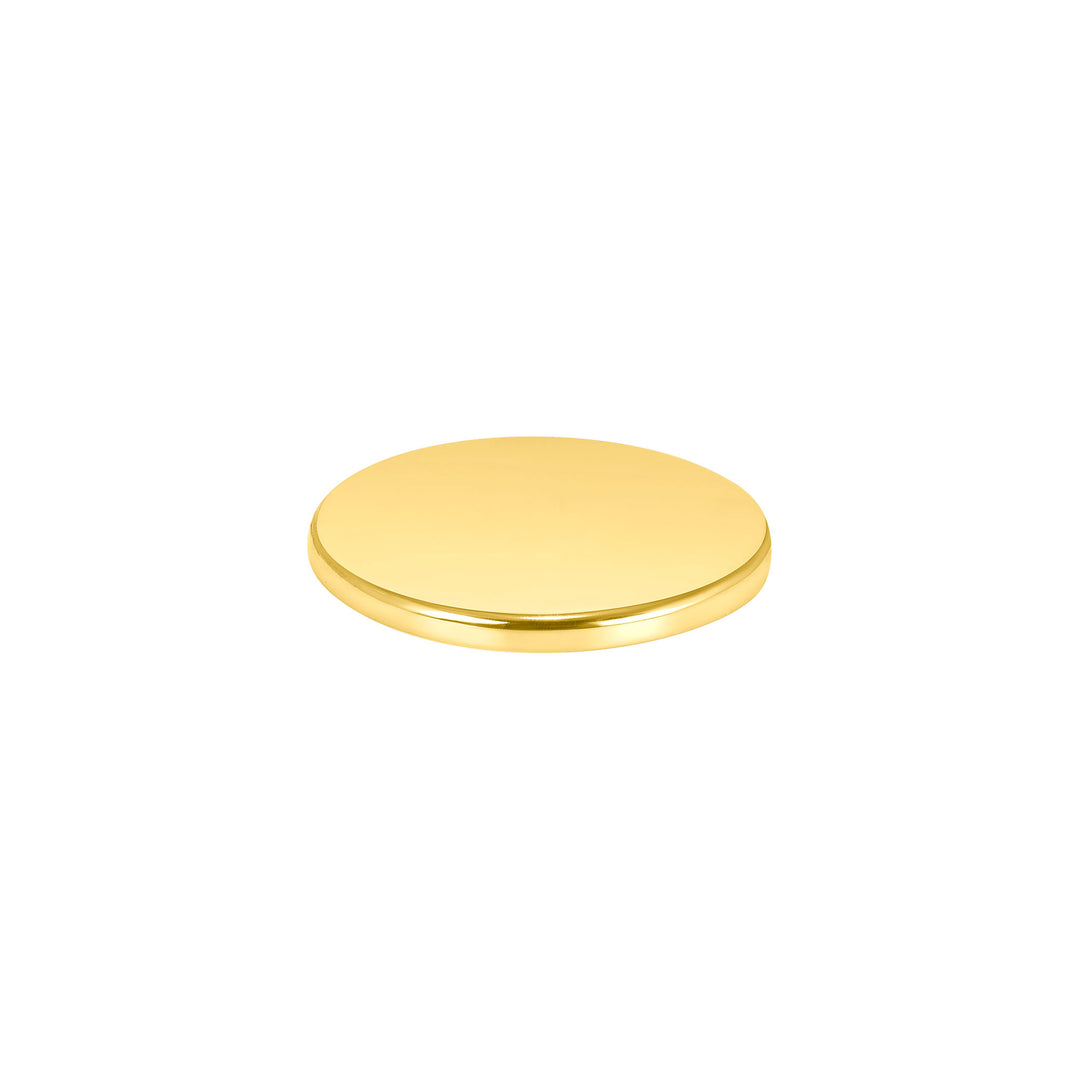 USCJFN006 | 19.0 x 1.0 mm yellow gold die-struck flat bezel design base for stones, photos and custom jewelry, view 2 | US Certified Jewelry #size_uscjfn006-19-x-1-0-mm
