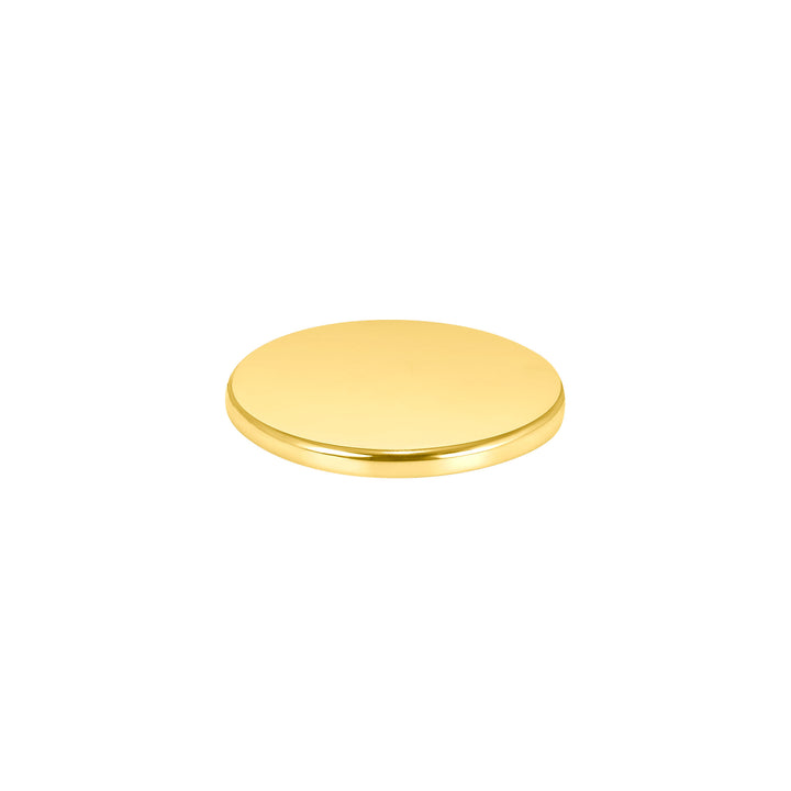 USCJFN006 | 19.0 x 1.0 mm yellow gold die-struck flat bezel design base for stones, photos and custom jewelry, view 2 | US Certified Jewelry #size_uscjfn006-19-x-1-0-mm