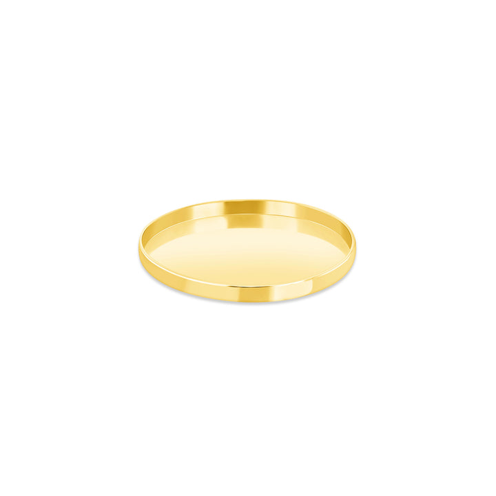 USCJFN006B | 20 x 1.7 mm yellow gold die-struck flat bezel design base for stones, photos and custom jewelry, view 1 | US Certified Jewelry #size_uscjfn006b-20-0-x-1-7-mm