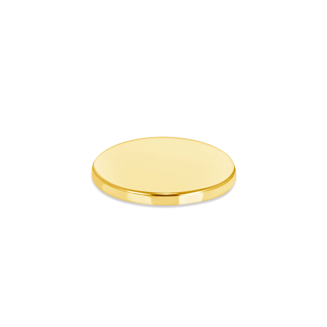 USCJFN006B | 20 x 1.7 mm yellow gold die-struck flat bezel design base for stones, photos and custom jewelry, view 2 | US Certified Jewelry #size_uscjfn006b-20-0-x-1-7-mm