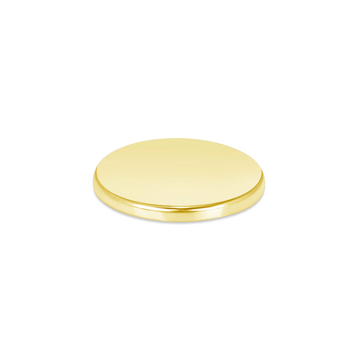 USCJFN007 | 21.6 x 1.6 mm yellow gold die-struck flat bezel design base for stones, photos and custom jewelry, view 2 | US Certified Jewelry #size_uscjfn007-21-6-x-1-6-mm