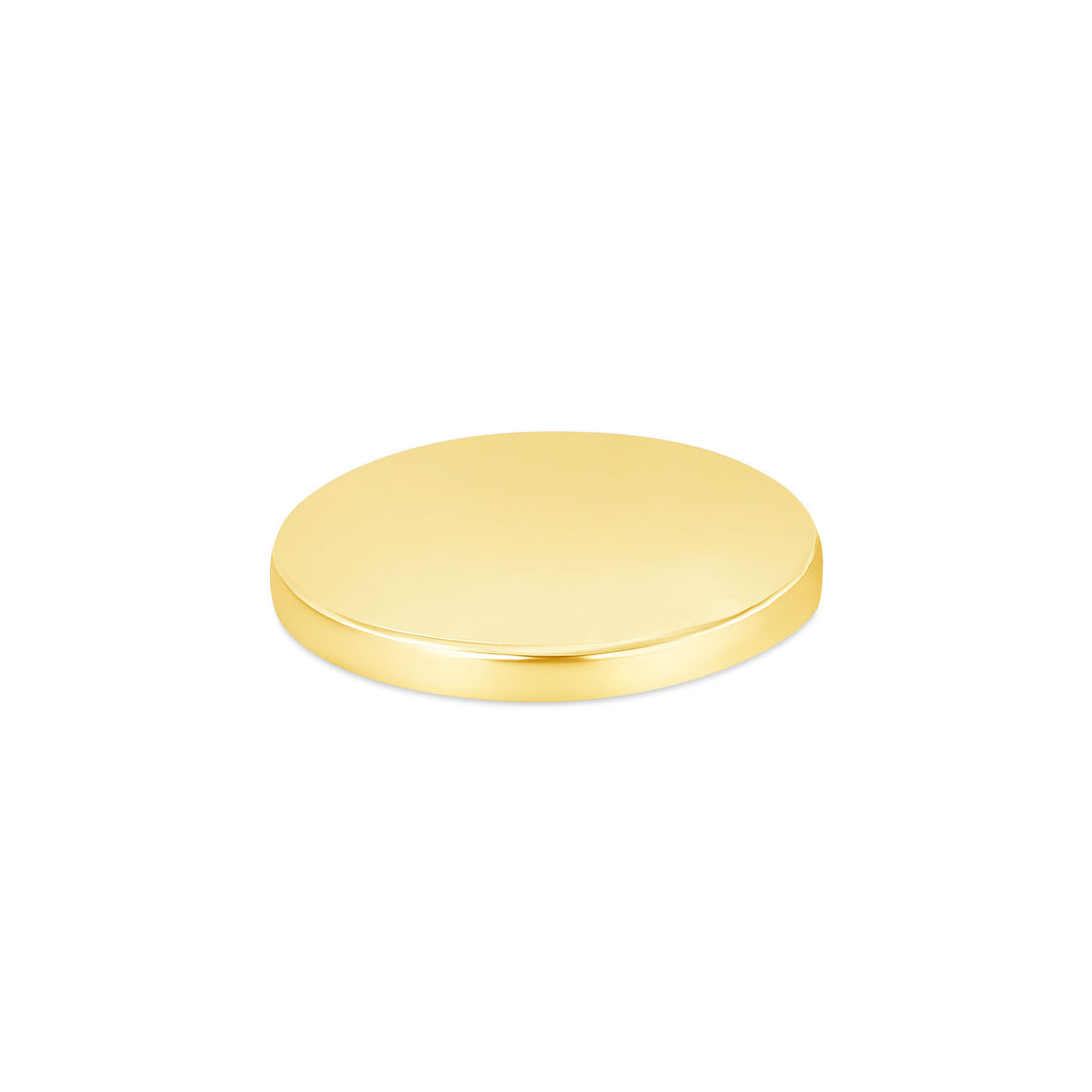 USCJFN008 | 22 x 1.9 mm yellow gold die-struck flat bezel design base for stones, photos and custom jewelry, view 2 | US Certified Jewelry #size_uscjfn008-22-x-1-9-mm