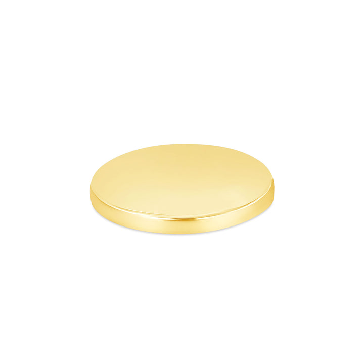 USCJFN008 | 22 x 1.9 mm yellow gold die-struck flat bezel design base for stones, photos and custom jewelry, view 2 | US Certified Jewelry #size_uscjfn008-22-x-1-9-mm